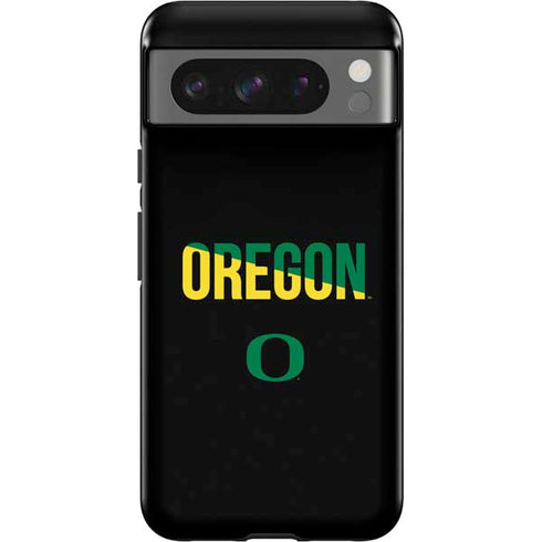 University of Oregon Split on Black Google Pixel 8 Pro Impact Case